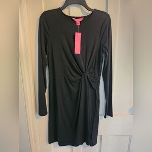 Lilly Pulitzer Black Long Sleeve Sheath Dress